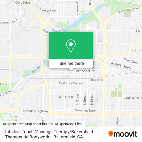 Mapa de Intuitive Touch Massage Therapy / Bakersfield Therapeutic Bodyworks