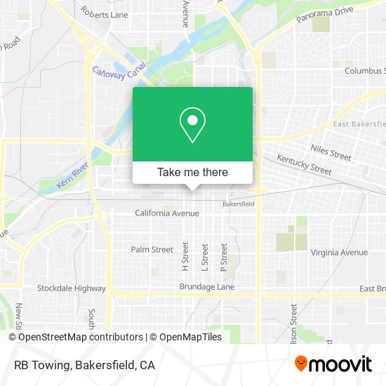 RB Towing map