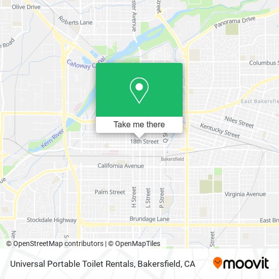 Universal Portable Toilet Rentals map