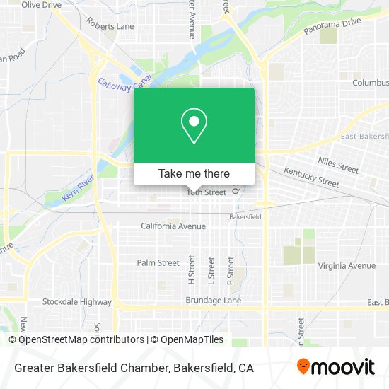 Mapa de Greater Bakersfield Chamber