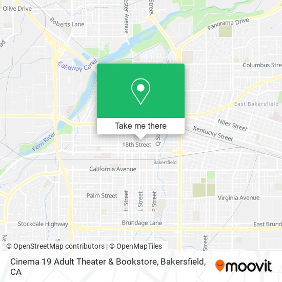 Mapa de Cinema 19 Adult Theater & Bookstore