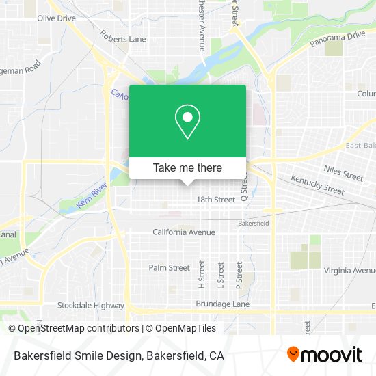 Bakersfield Smile Design map