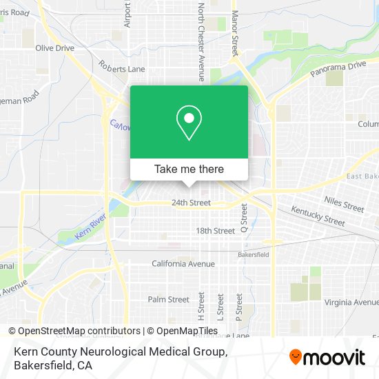 Kern County Neurological Medical Group map