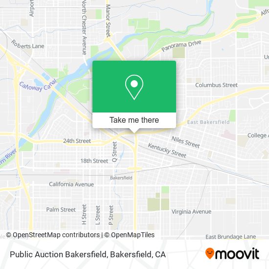 Public Auction Bakersfield map