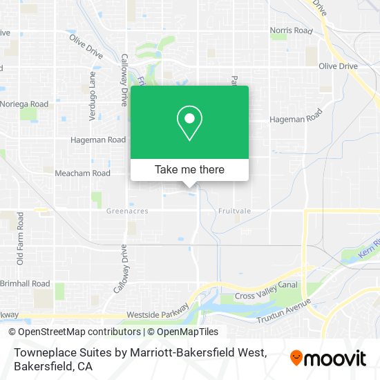 Towneplace Suites by Marriott-Bakersfield West map