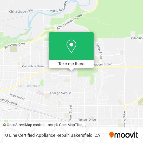 U Line Certified Appliance Repair map