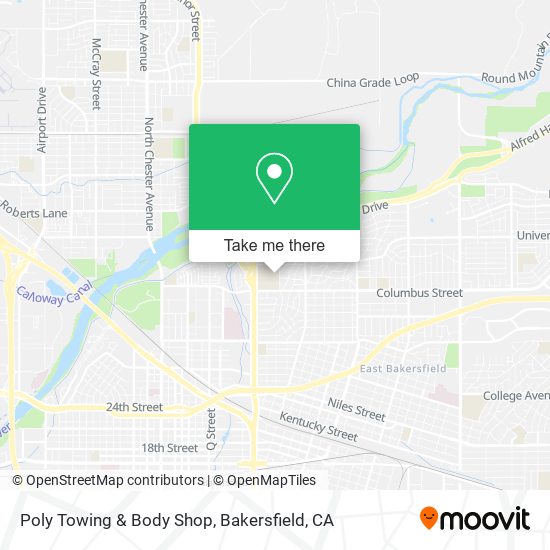 Poly Towing & Body Shop map