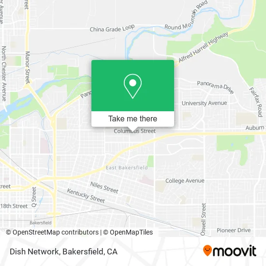 Mapa de Dish Network