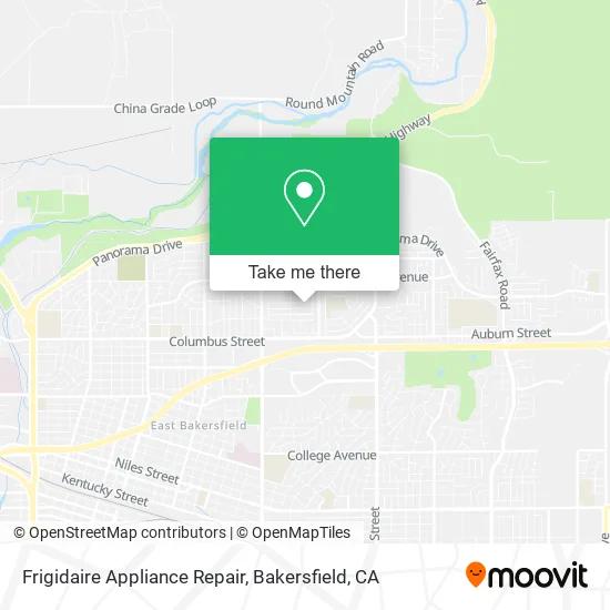 Mapa de Frigidaire Appliance Repair