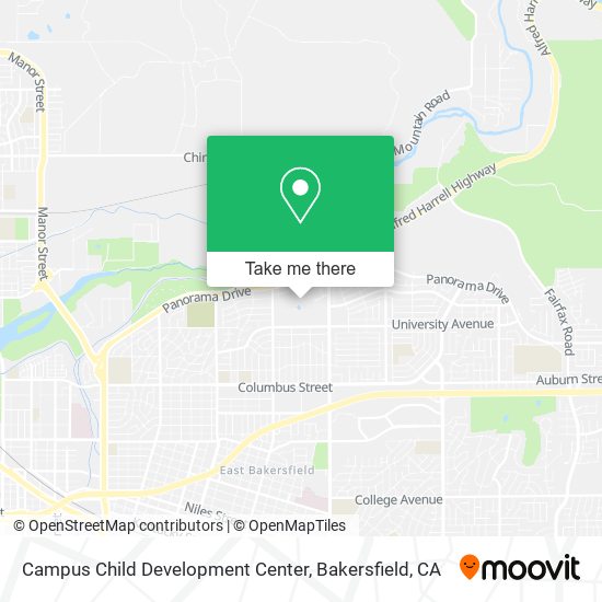 Campus Child Development Center map