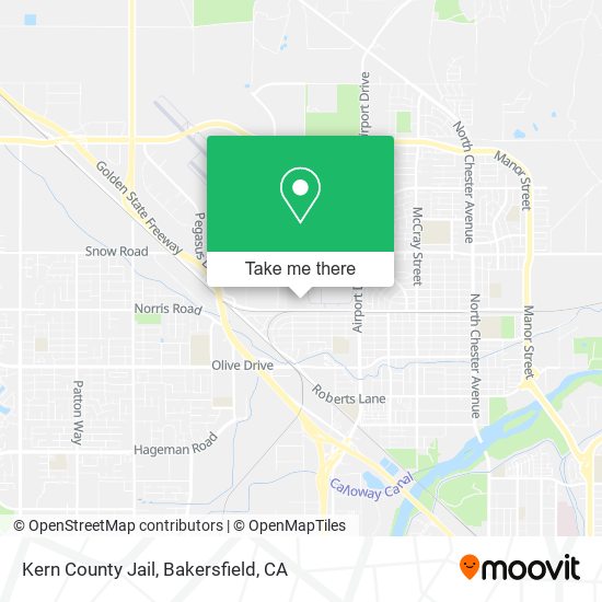 Mapa de Kern County Jail