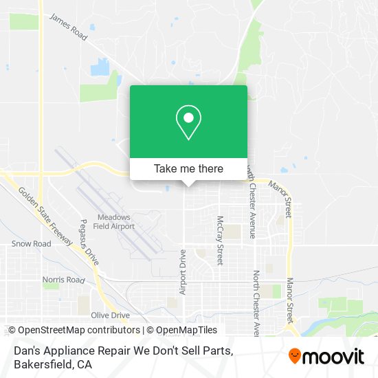 Mapa de Dan's Appliance Repair We Don't Sell Parts