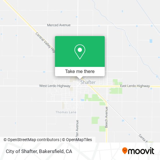 City of Shafter map