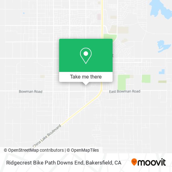 Mapa de Ridgecrest Bike Path Downs End