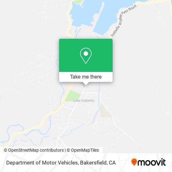 Department of Motor Vehicles map