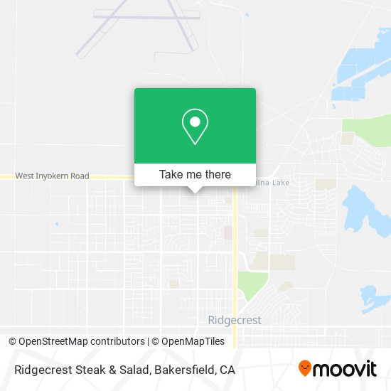 Ridgecrest Steak & Salad map
