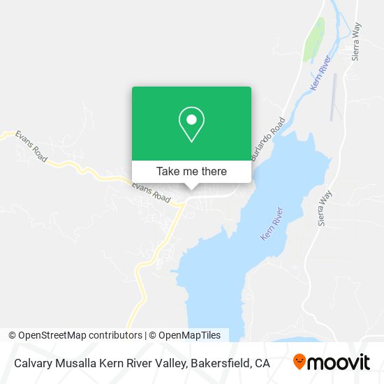 Calvary Musalla Kern River Valley map