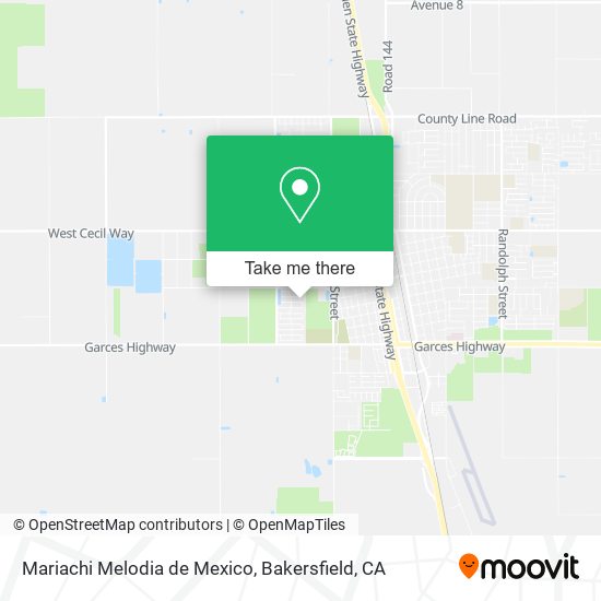 Mariachi Melodia de Mexico map