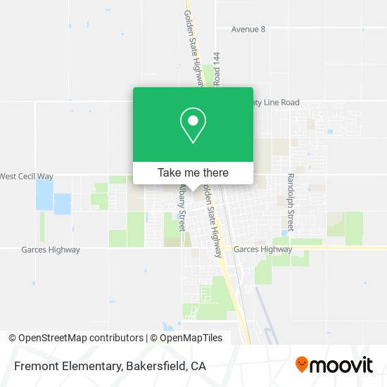 Fremont Elementary map