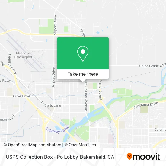 USPS Collection Box - Po Lobby map