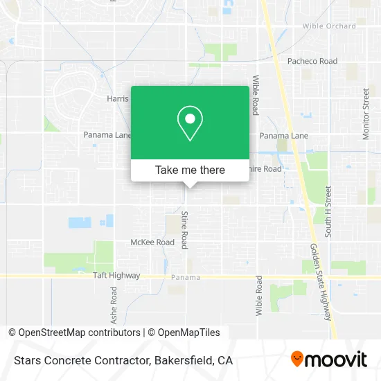 Stars Concrete Contractor map