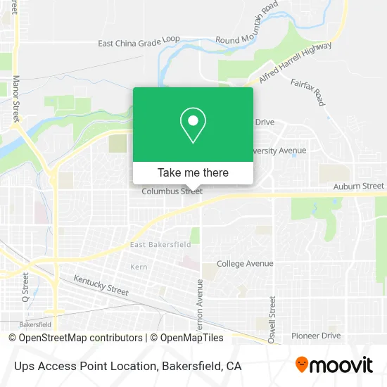 Ups Access Point Location map