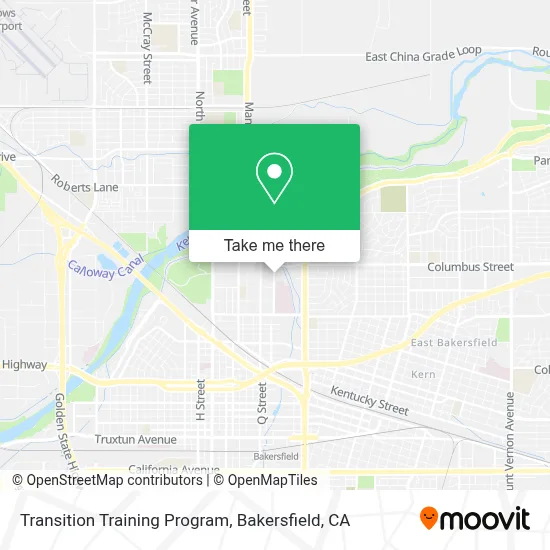 Transition Training Program map