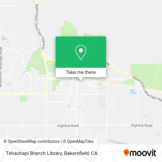 Tehachapi Branch Library map