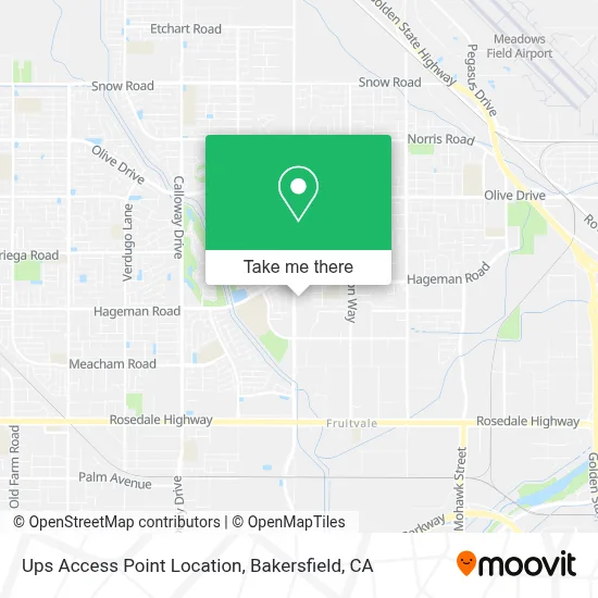 Ups Access Point Location map