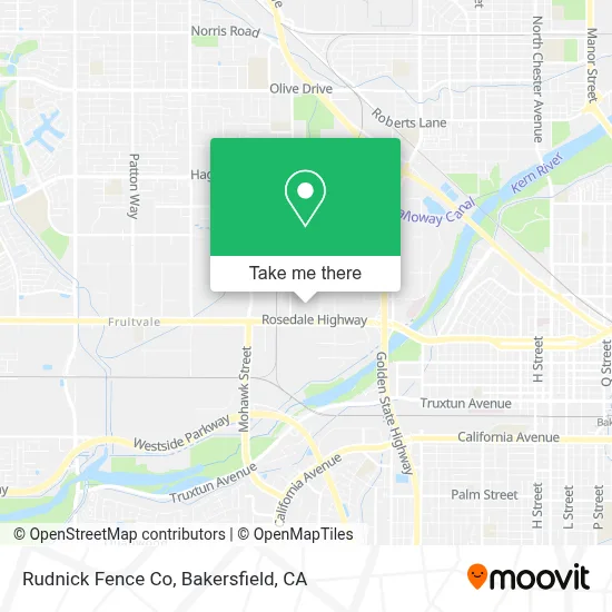 Rudnick Fence Co map