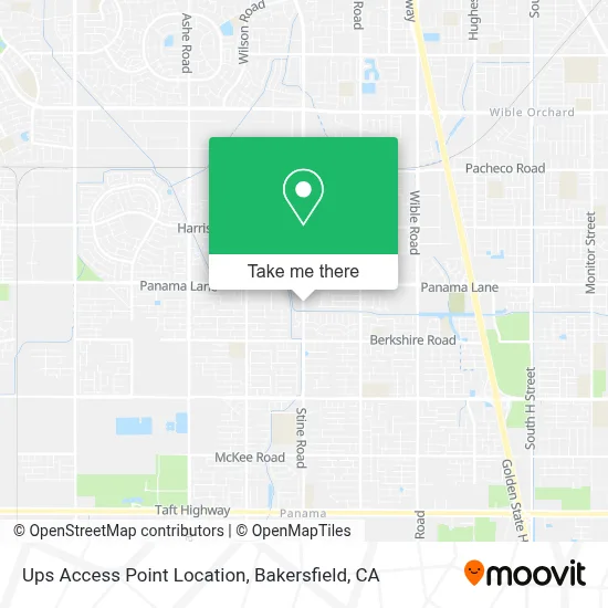 Ups Access Point Location map