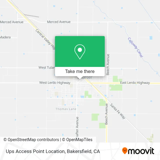 Ups Access Point Location map