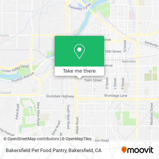 Mapa de Bakersfield Pet Food Pantry
