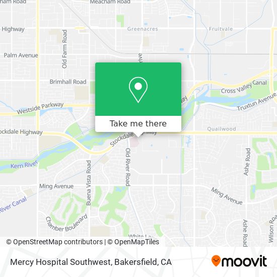 Mercy Hospital Southwest map