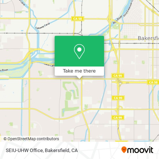 SEIU-UHW Office map
