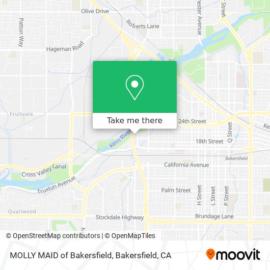 MOLLY MAID of Bakersfield map