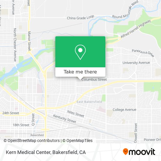 Mapa de Kern Medical Center