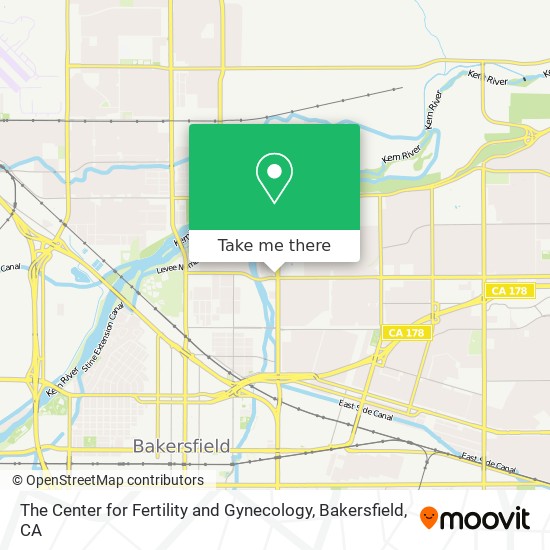 The Center for Fertility and Gynecology map