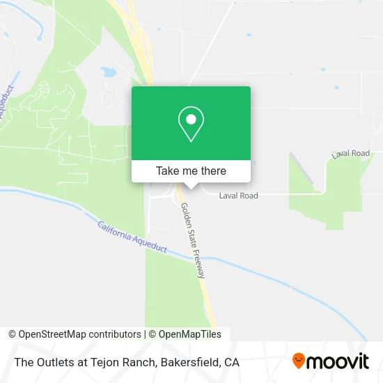 Mapa de The Outlets at Tejon Ranch