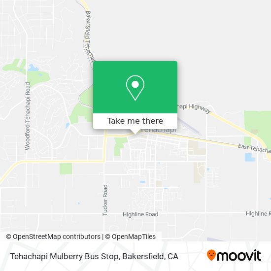 Tehachapi Mulberry Bus Stop map