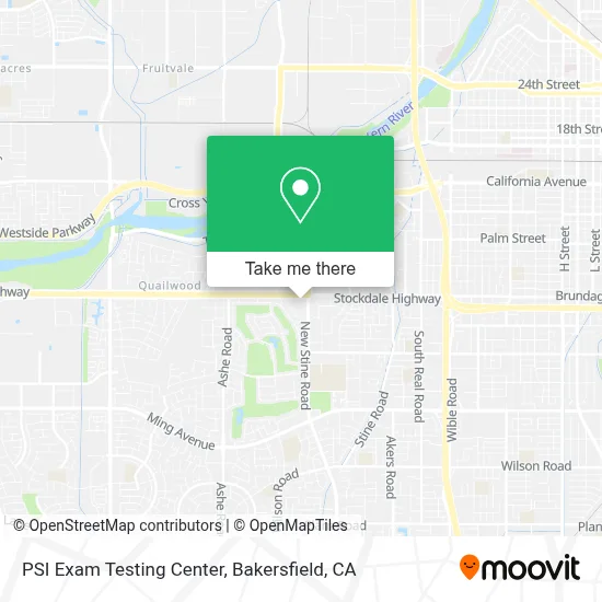 PSI Exam Testing Center map