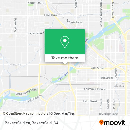 Bakersfield ca map