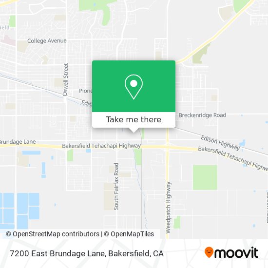 Mapa de 7200 East Brundage Lane