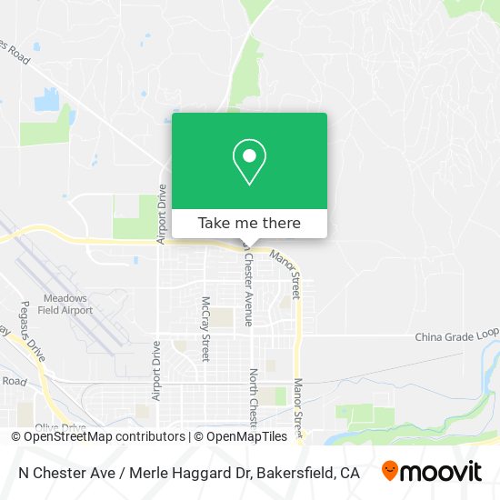 N Chester Ave / Merle Haggard Dr map