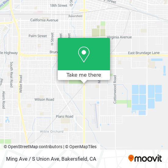 Mapa de Ming Ave / S Union Ave