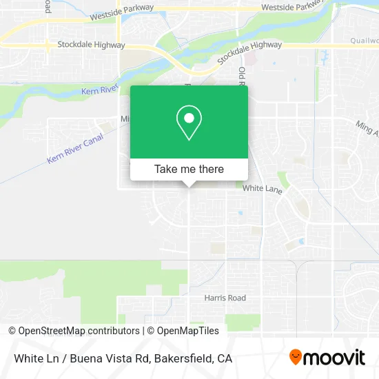 White Ln / Buena Vista Rd map