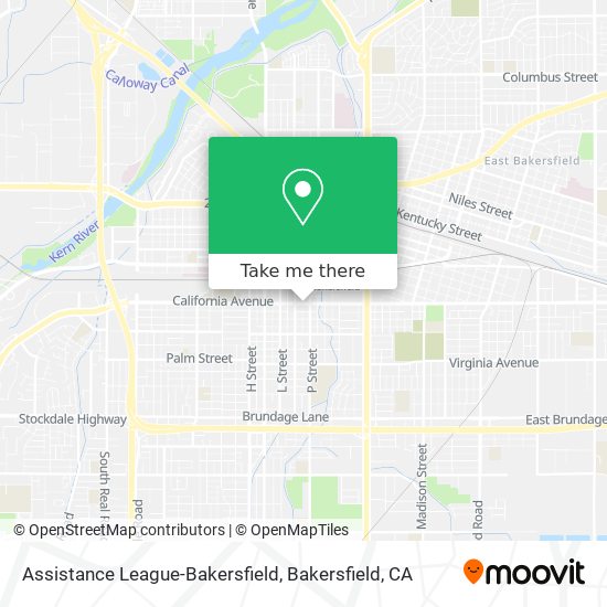 Assistance League-Bakersfield map