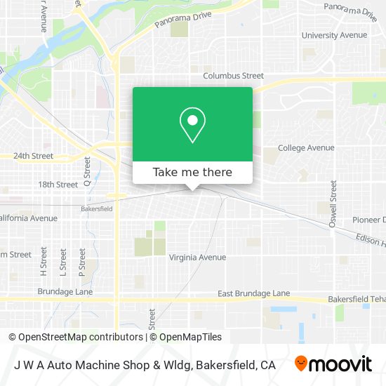 J W A Auto Machine Shop & Wldg map