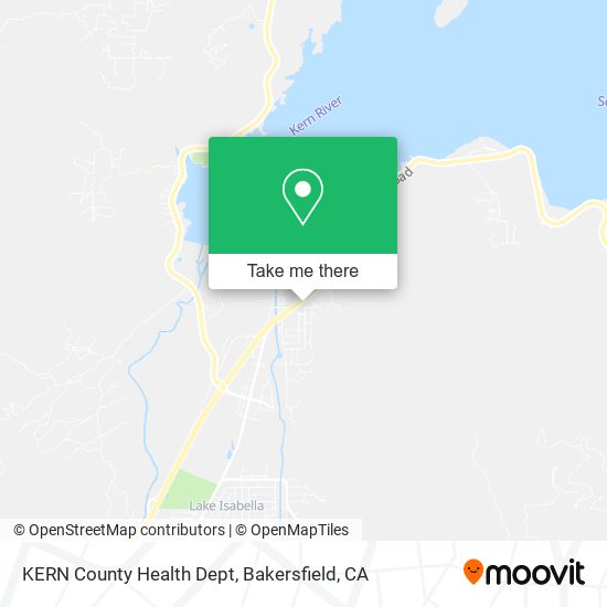 KERN County Health Dept map