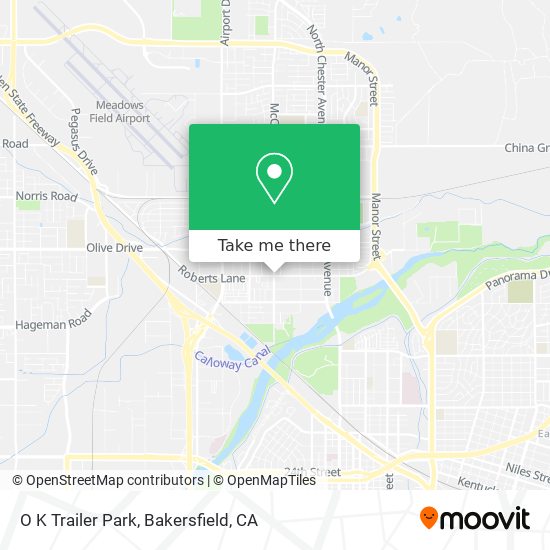 O K Trailer Park map
